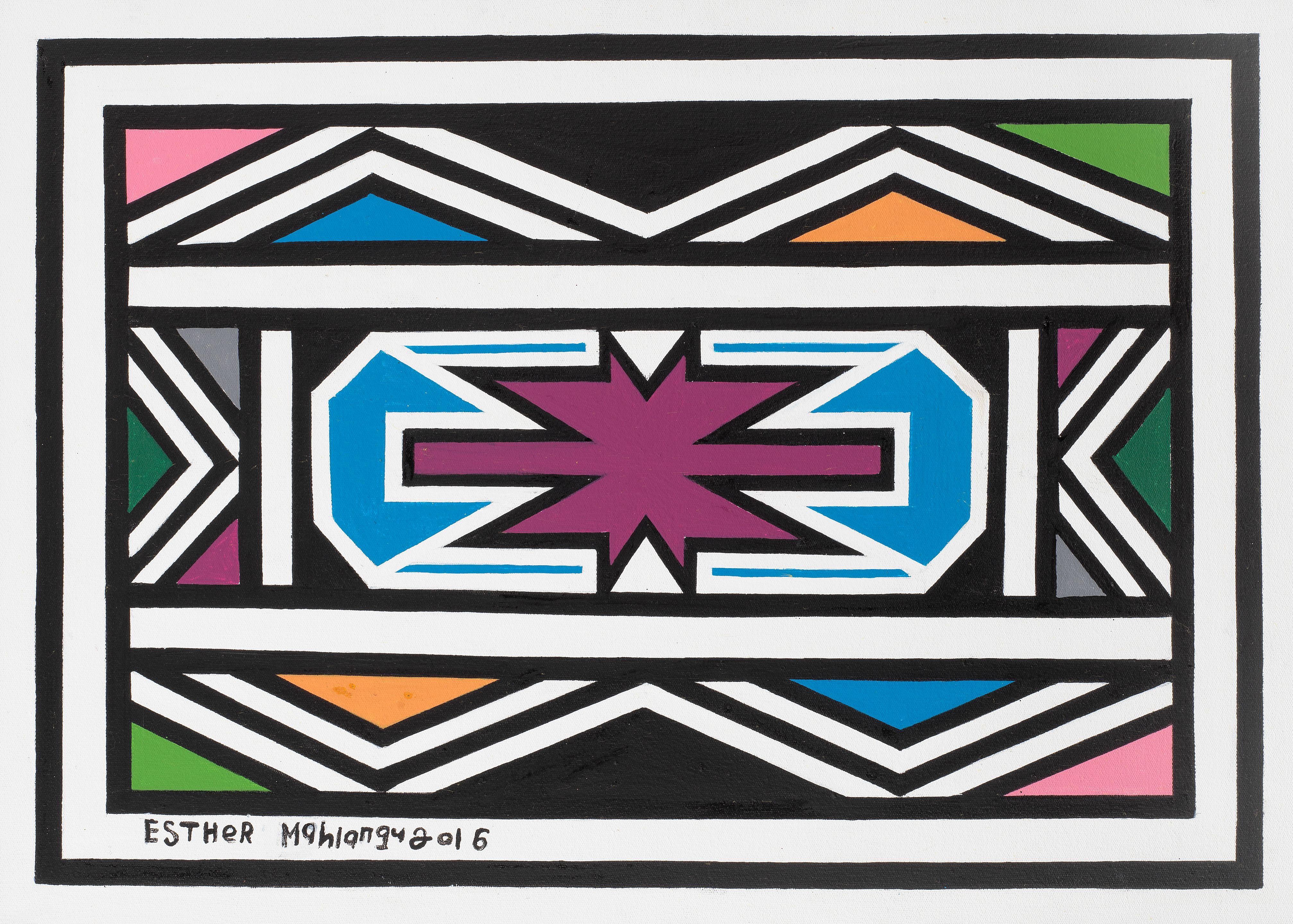 Esther Mahlangu - Untitled
