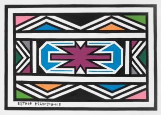Esther Mahlangu - Untitled