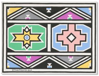 Esther Mahlangu - Untitled