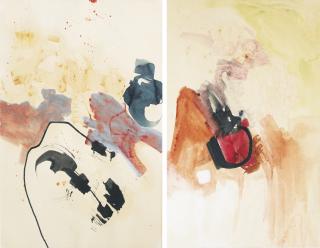 Etel Adnan - I. Apollo 10 Ii. Apollo 11 [Two Works]