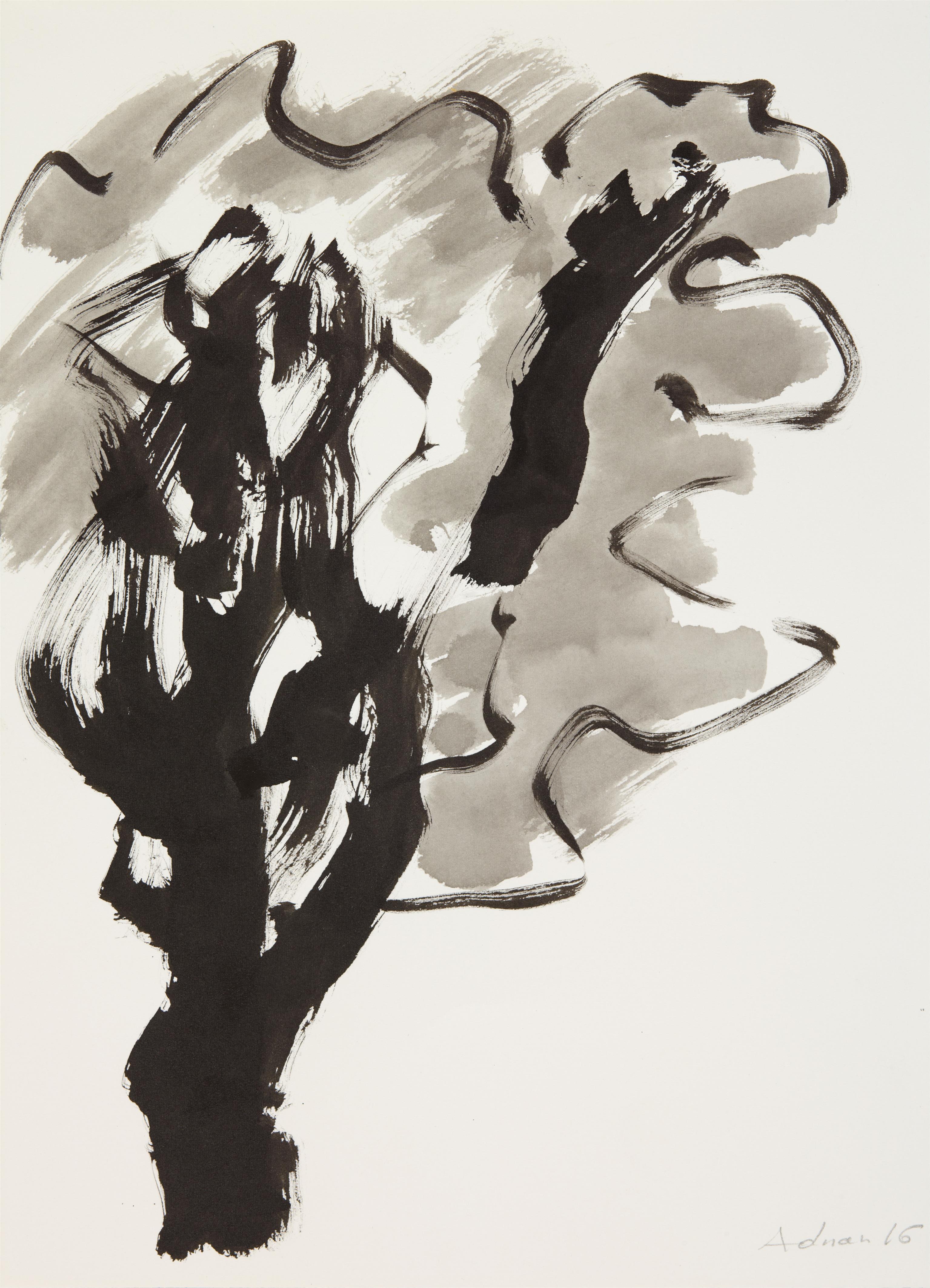 Etel Adnan - Ohne Titel (Aus: Série des Arbres)