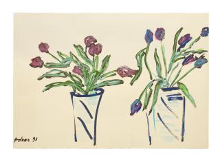 Etel Adnan - Tulips