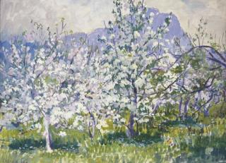 Ethel Carrick Fox - Apple And Pear Blossoms