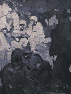 Ethel Carrick Fox - Arab Group