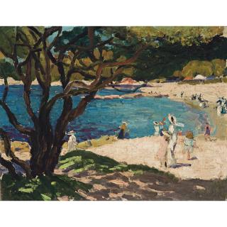 Ethel Carrick Fox - Australian On Balmoral Beach, Sydney
