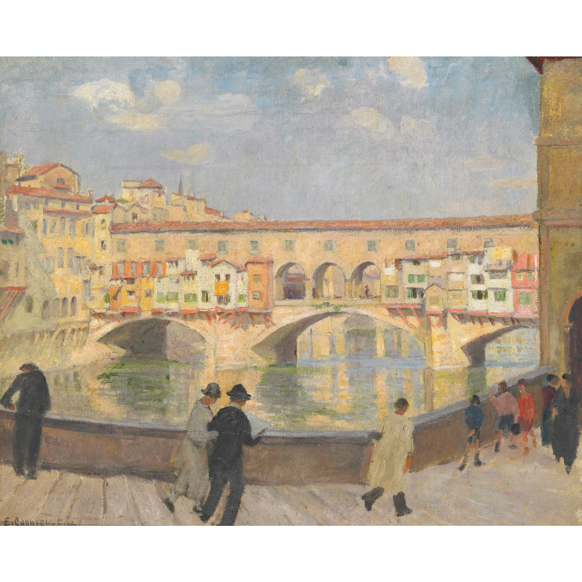 Ethel Carrick Fox - Australian Ponte Vecchio, Florence