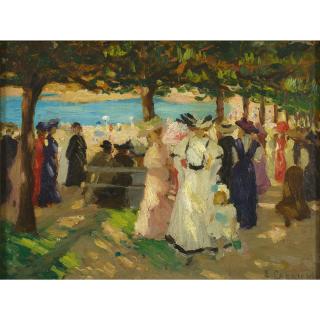 Ethel Carrick Fox - Australian Promenade At Manly
