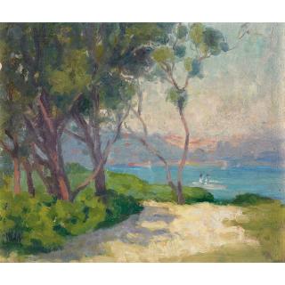 Ethel Carrick Fox - Australian rose Bay, Sydney Harbour