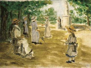 Ethel Carrick Fox - Children playing in a Park