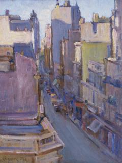 Ethel Carrick Fox - Looking East From The Studio, Little Collins Street, Melbourne