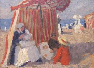 Ethel Carrick Fox - Sur la Plage
