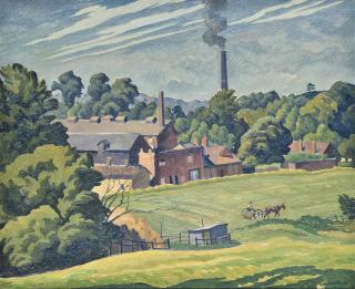 Ethelbert White - A tannery in the country
