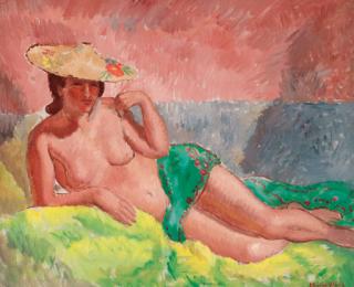Ethelbert White - Reclining Nude