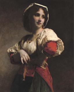 Étienne Adolphe Piot - A Neopolitan Beauty