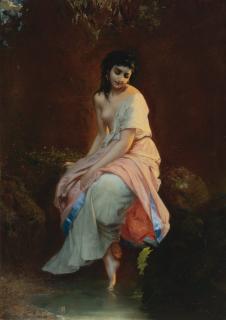 Etienne Adolphe Piot - Frenchthe Bather