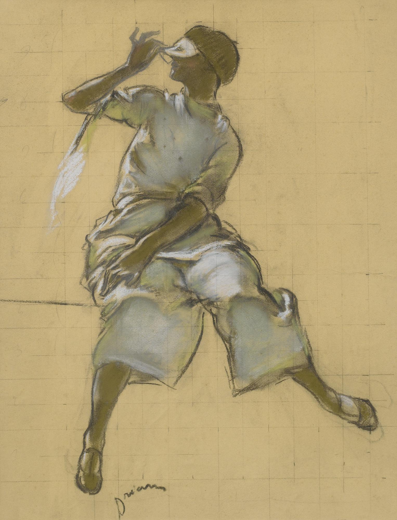 Etienne-Adrien Drian - Study Of A Person With A Mask