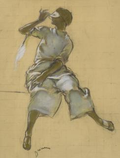 Etienne-Adrien Drian - Study Of A Person With A Mask