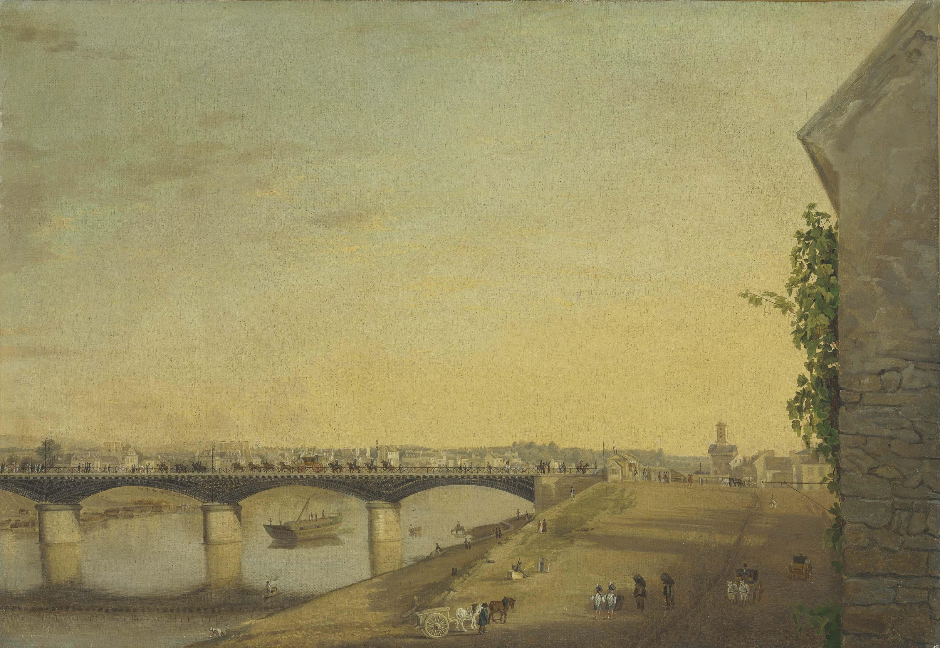 Étienne Bouhot - The Pont d\'Austerlitz, Paris