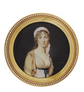 Étienne Charles Leguay - Portrait Of A Lady, Circa 1800
