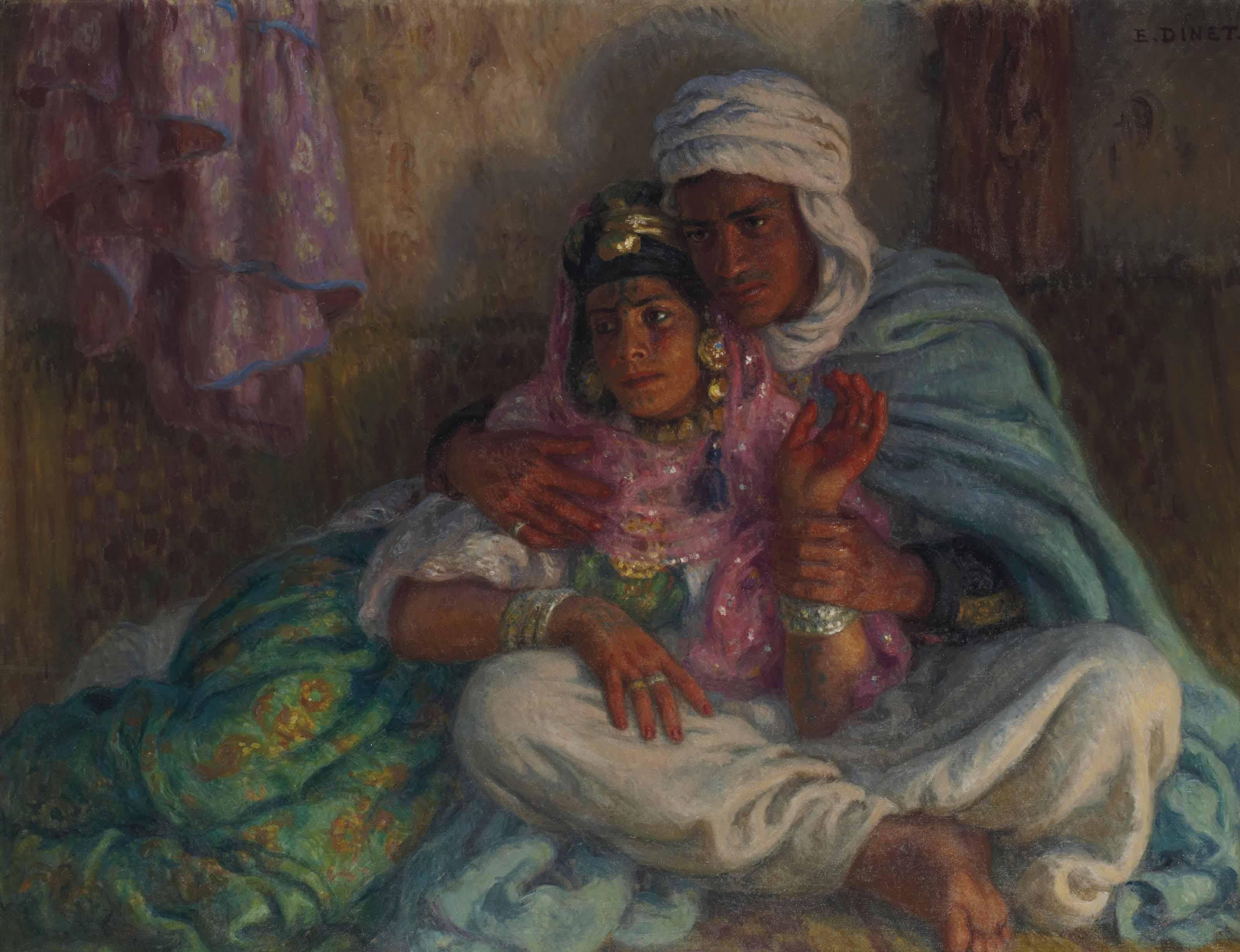 Etienne Dinet - Les Amoureux