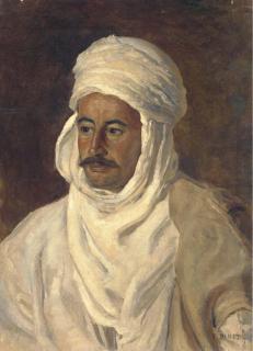 Etienne Dinet - Portrait Of Ahmed Es Seghir (\'Baba Ahmed\')