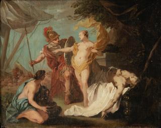 Etienne Jeaurat - SKETCH FOR ACHILLES LEAVING TO AVENGE THE DEATH OF PATROCLUS