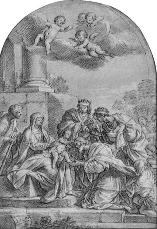 Etienne Parrocel - The Adoration of the Magi, after Francesco Romanelli