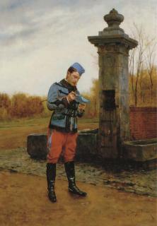 Étienne Prosper Berne-Bellecour - A Letter from Home