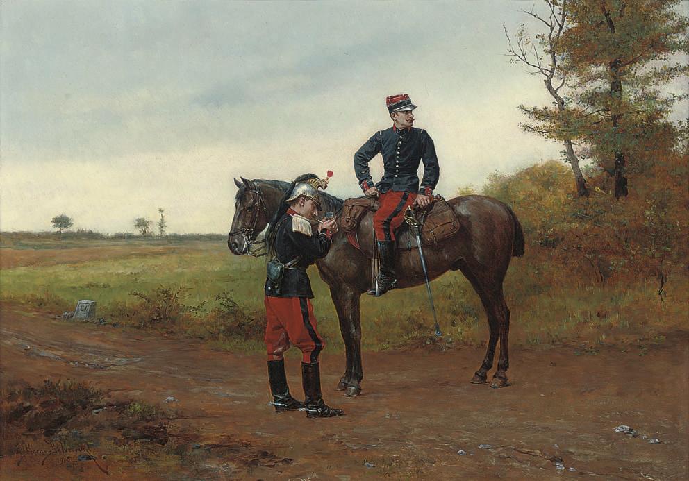 Étienne Prosper Berne-Bellecour - La cigarette