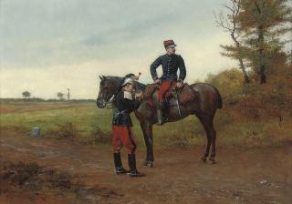 Étienne Prosper Berne-Bellecour - La cigarette