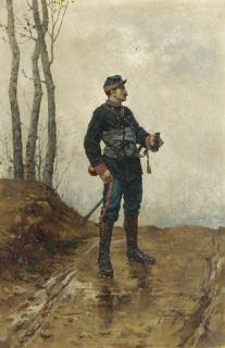 Etienne-Prosper Berne-Bellecour - The Lookout