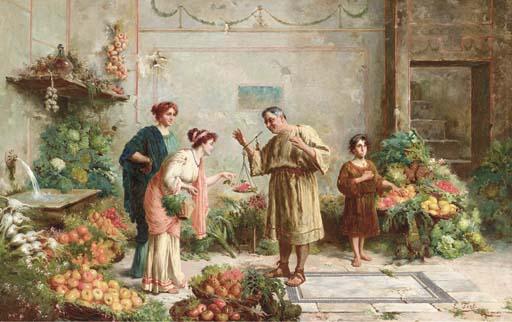 Ettore Forti - At the Fruit Sellers
