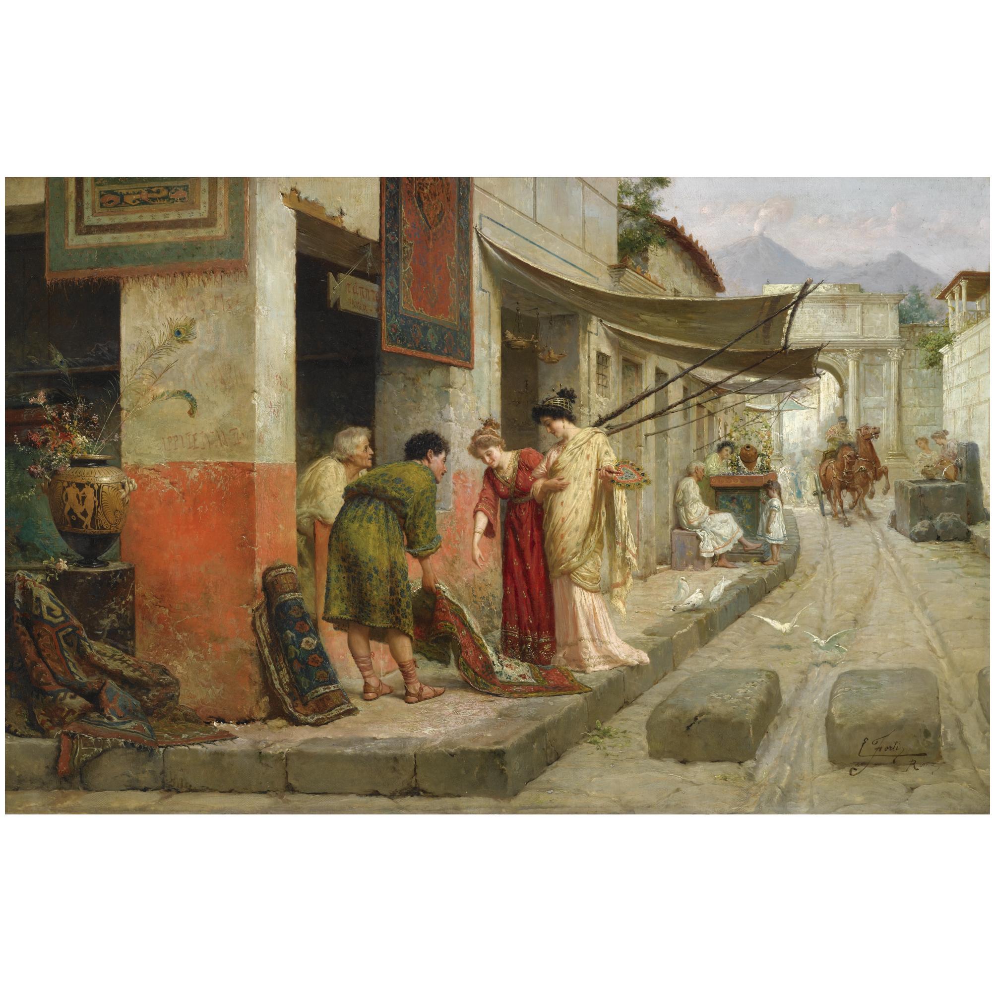 Ettore Forti - Italian carpet Merchant In Pompeii