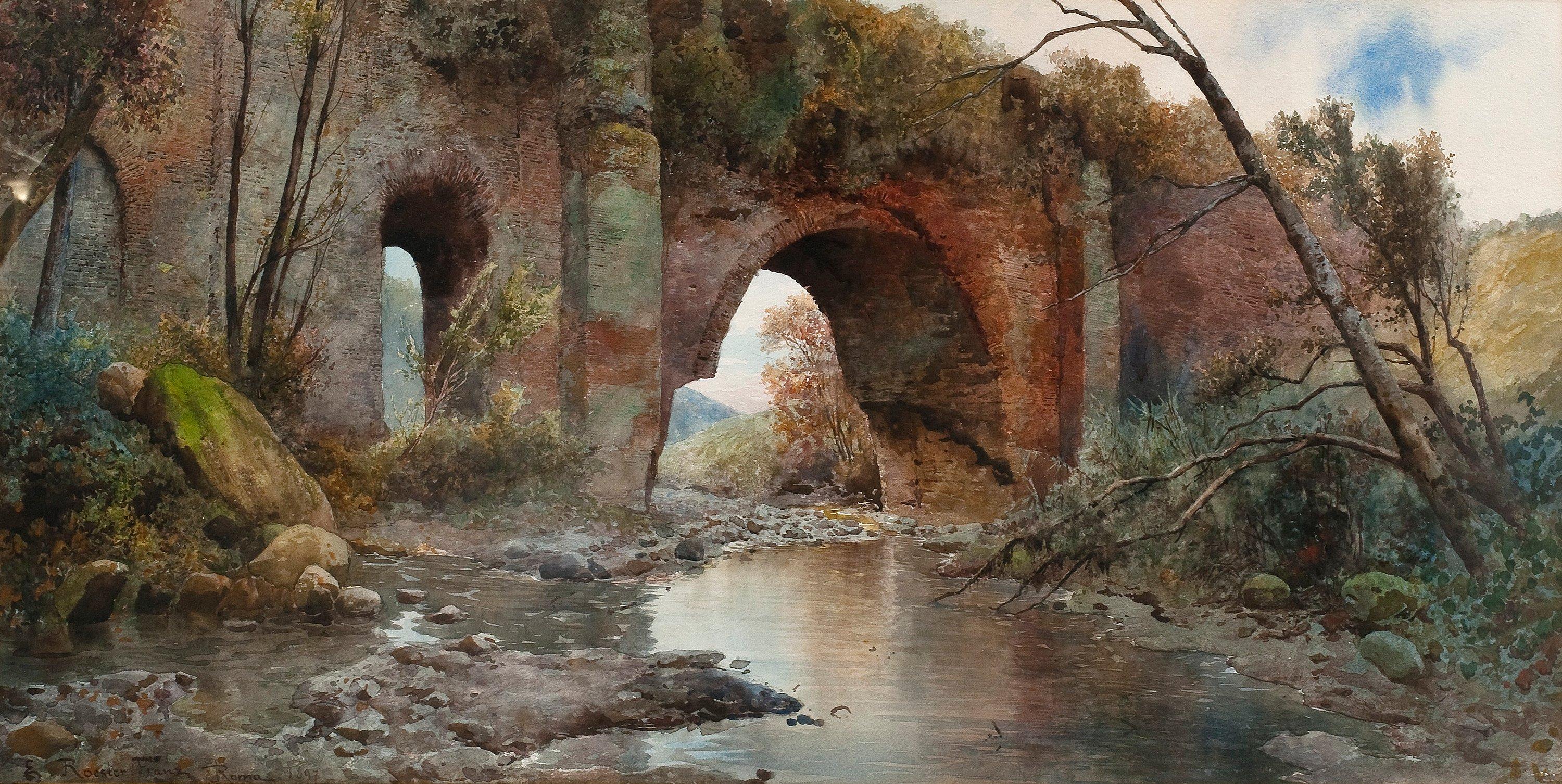 Ettore Roesler Franz - An Old Aqueduct.