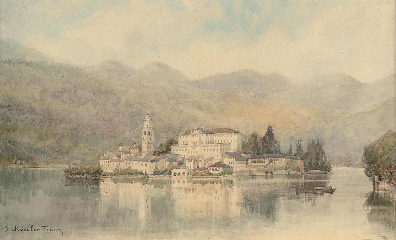 Ettore Roesler Franz - Isola san Giulio, Orta