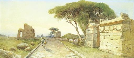 Ettore Roesler Franz - Roma, Via Appia Antica