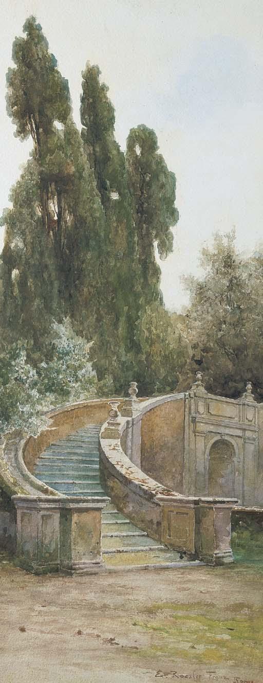Ettore Roesler Franz - Villa D\'Este A Tivoli