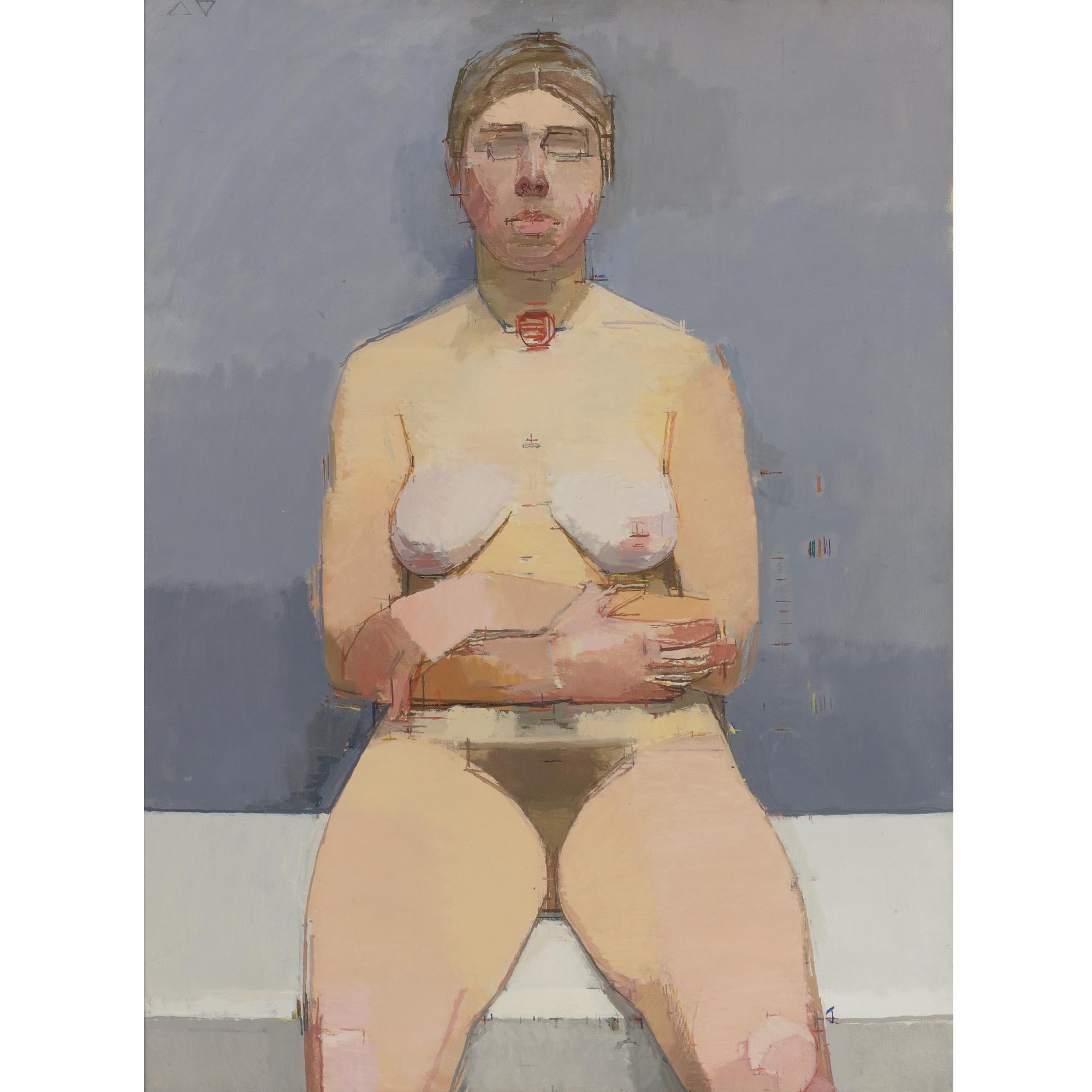 Euan Uglow - Nude With Arms Folded
