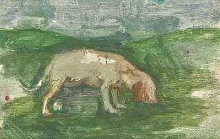 Euan Uglow - Portrait Of Craigie Aitchison\'S Dog (Somerset)