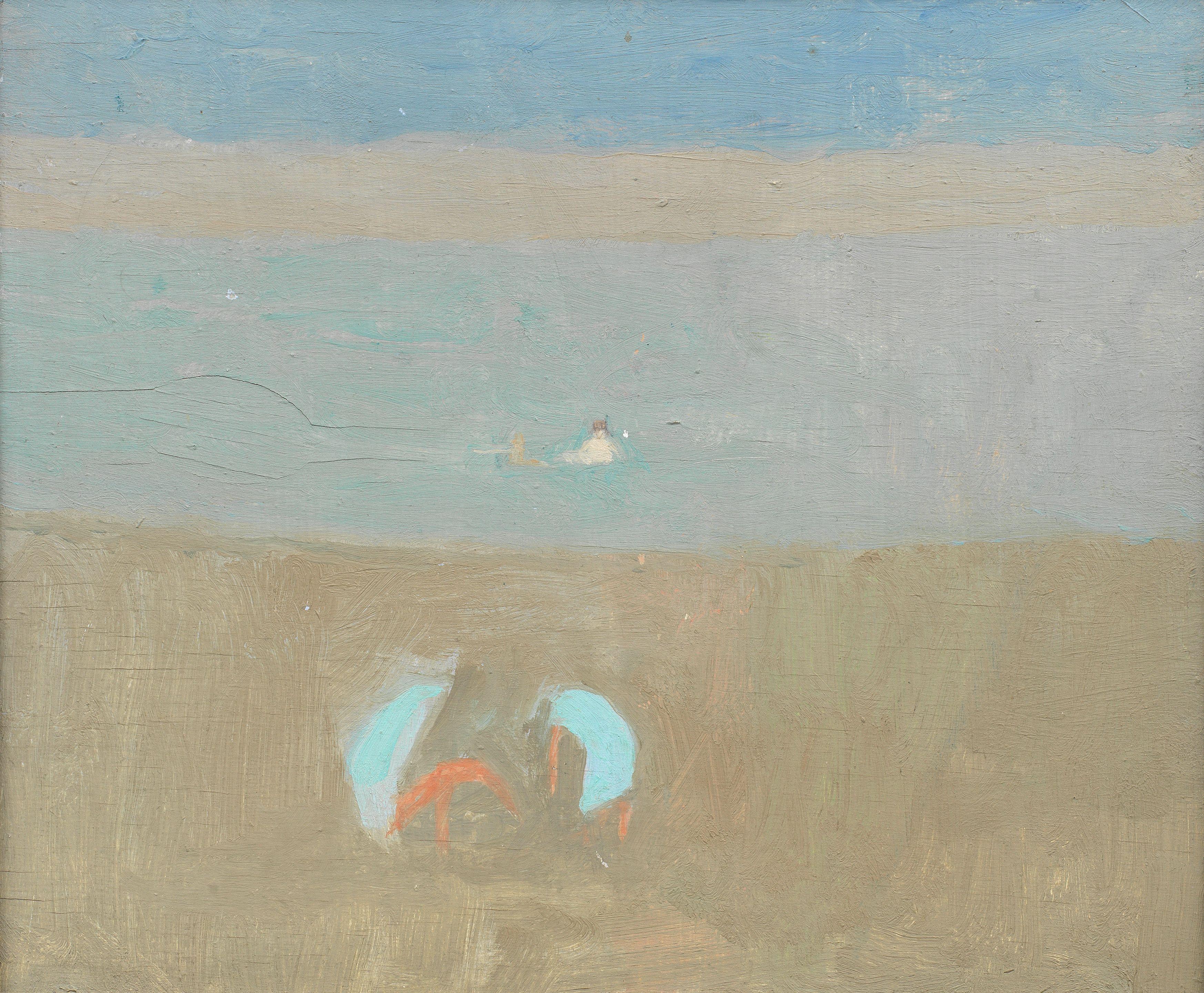 Euan Uglow - Turkish Beach Scene