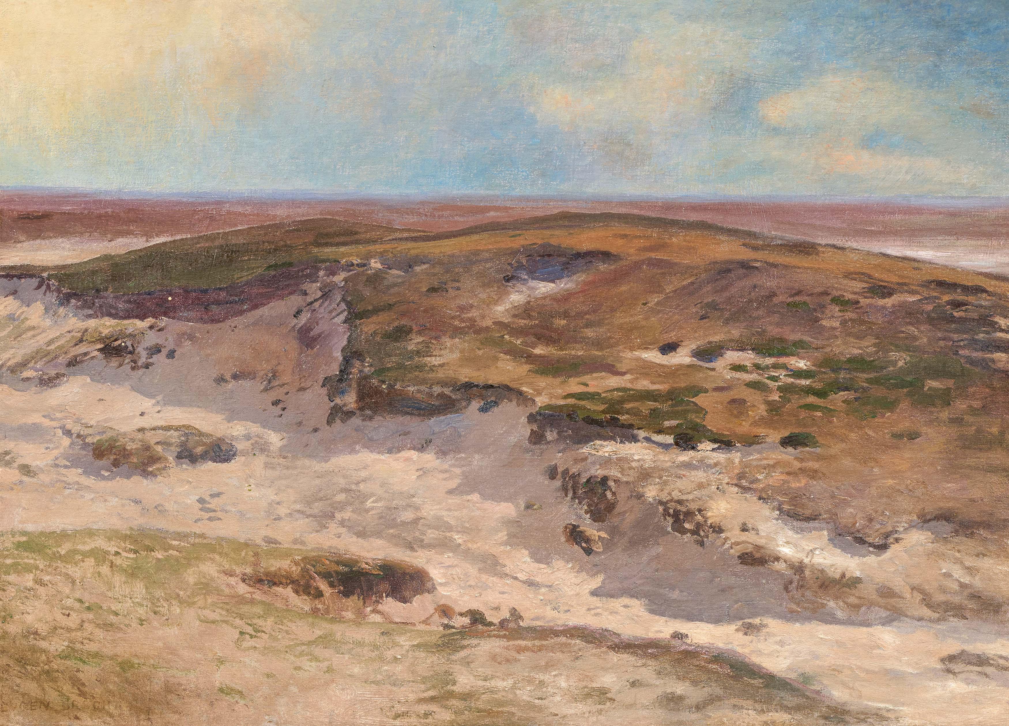 Eugen Bracht - Heidelandschaft bei Meppen.