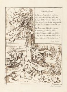 Eugen Napoleon Neureuther - Illustration zu dem Gedicht „Memento mori“ von Georg Scherer