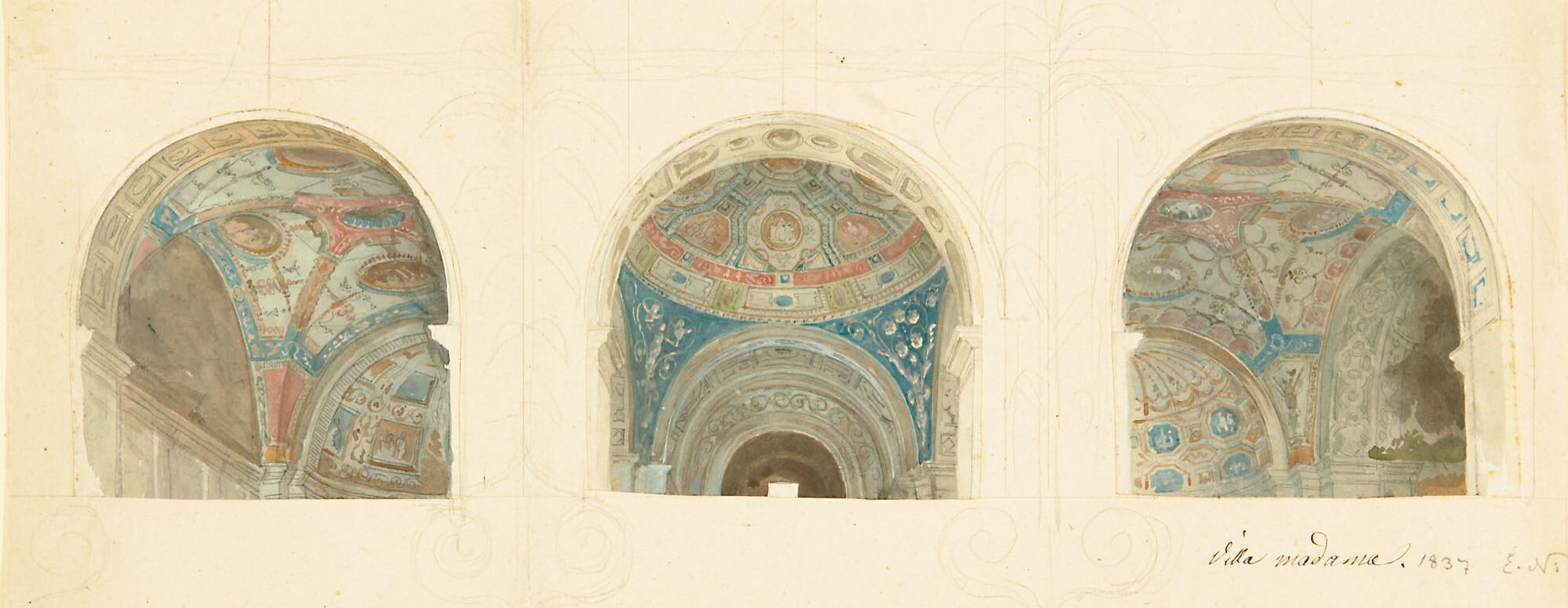 Eugen Napoleon Neureuther - Studien nach den Fresken der Villa Madama, Rom.