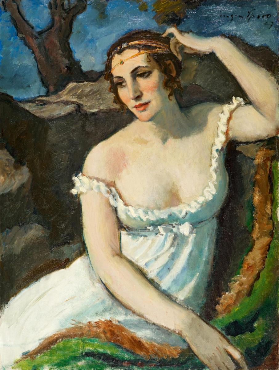 Eugen Spiro - Die Schauspielerin Servaes.