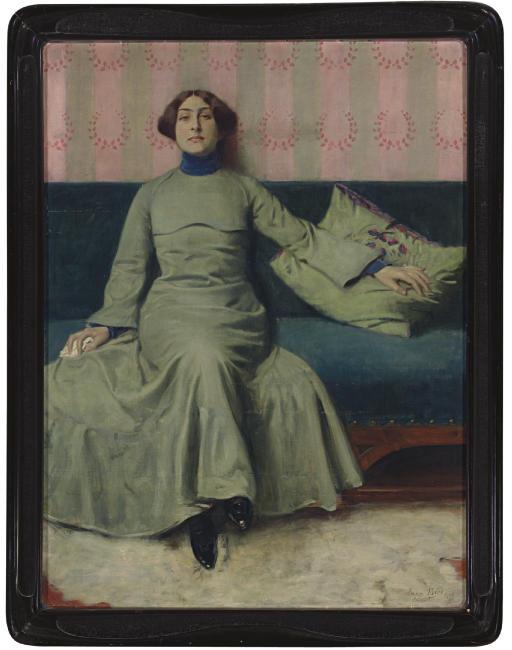 Eugen Spiro - Portrait Der Schwester Des Künstlers (Baladine Klossowska)