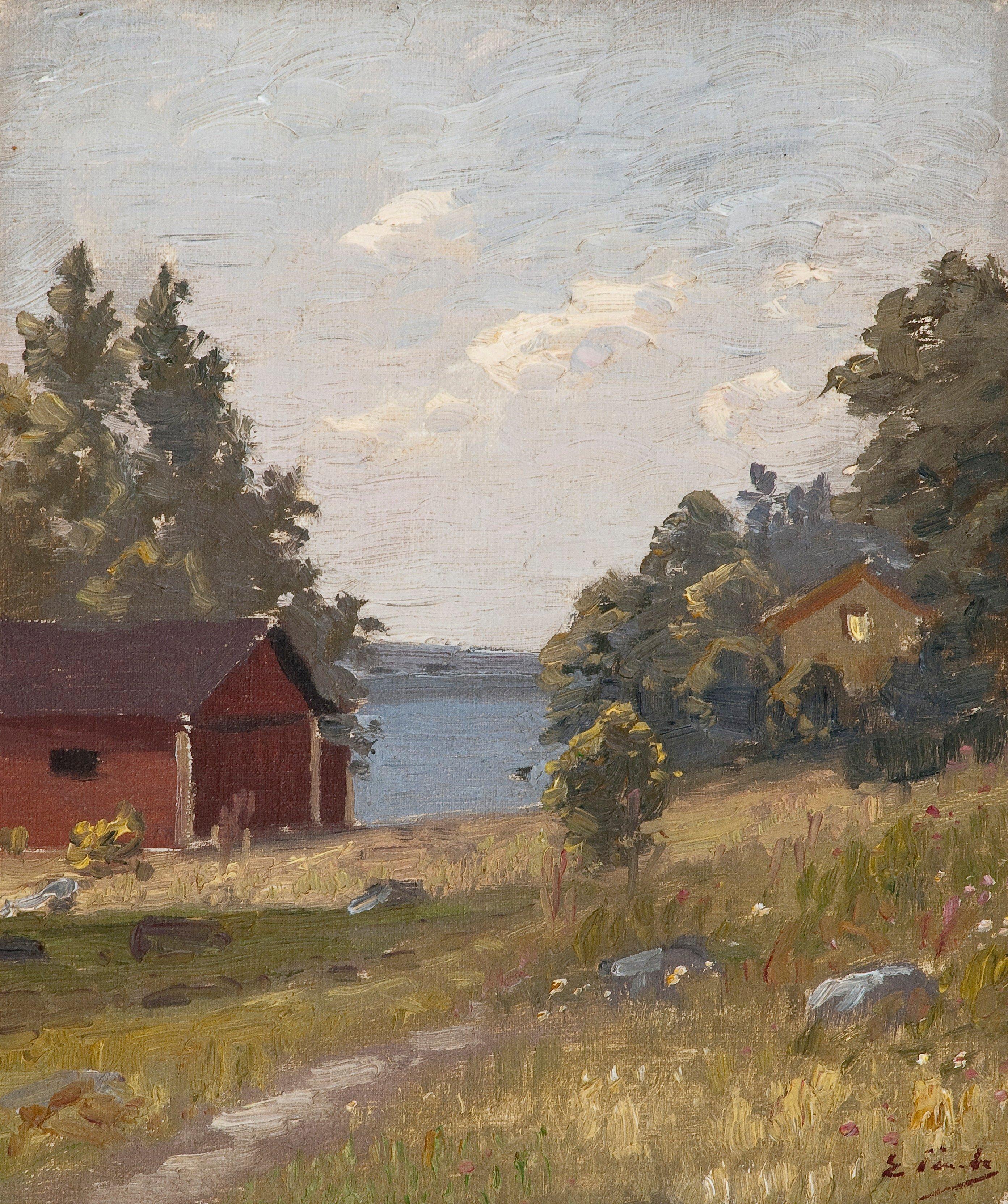 Eugen Taube - A House By The Lake.