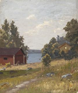 Eugen Taube - A House By The Lake.