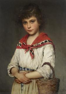 Eugen Von Blaas - A Neapolitan Girl