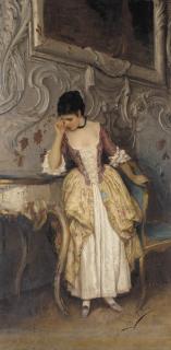 Eugen Von Blaas - A Sad Moment