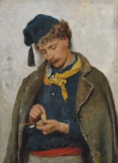 Eugen Von Blaas - A soldier